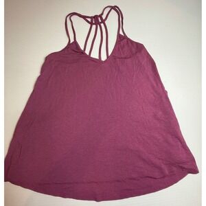 Express One‎ Eleven Tank Top Sleeveless V Neck Casual Purple